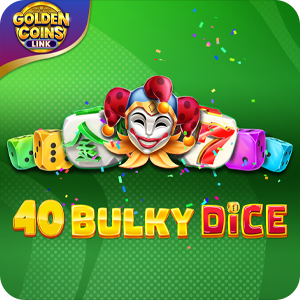 40 BULKY DICE GOLDEN COINS LINK