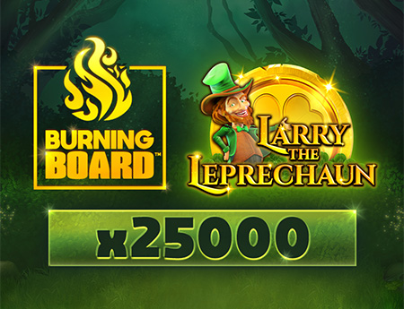 Larry the Leprechaun Burning Board